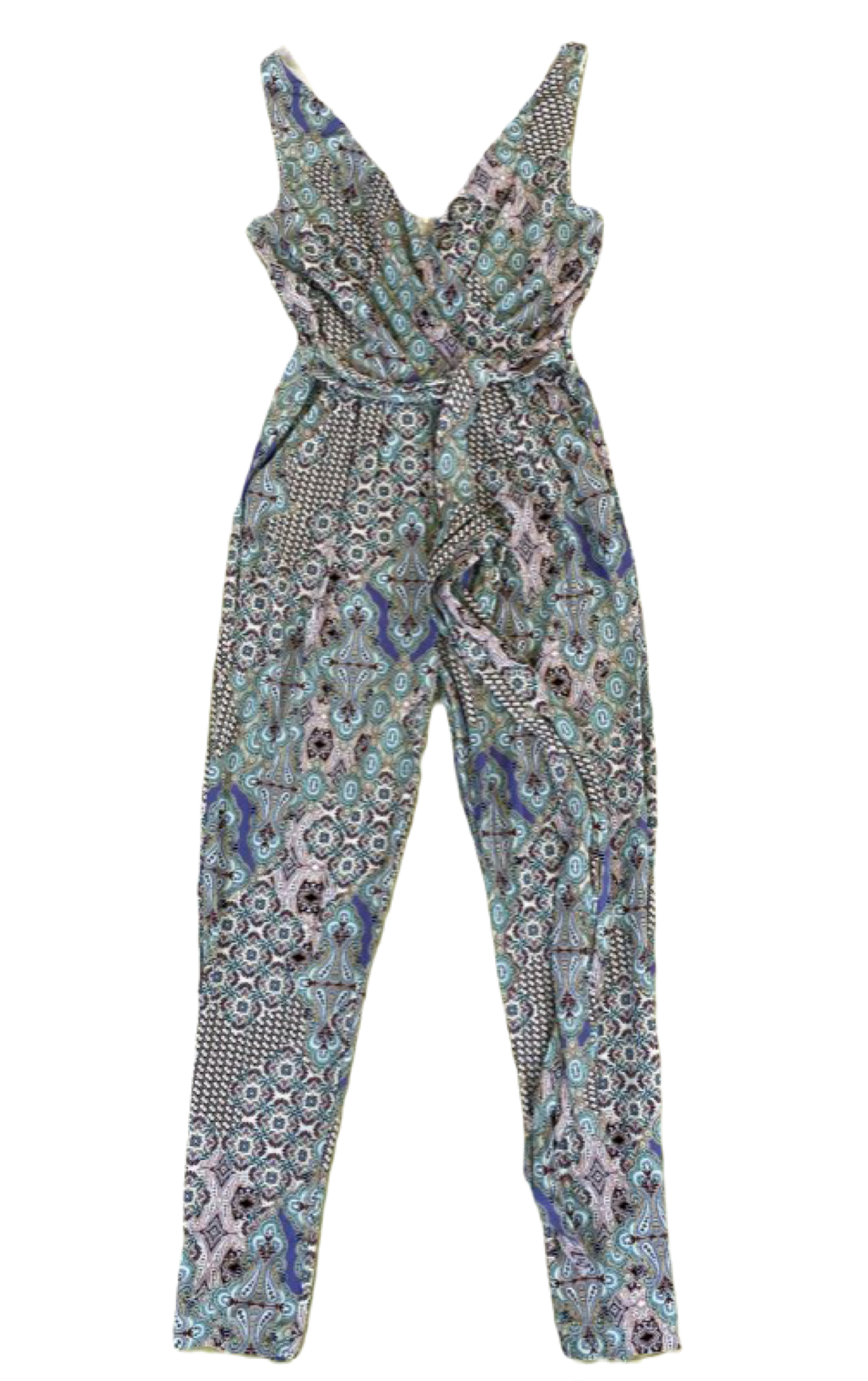 Anthropology Sleeveless Print Jumpsuit - NWT  with pockets new with ta