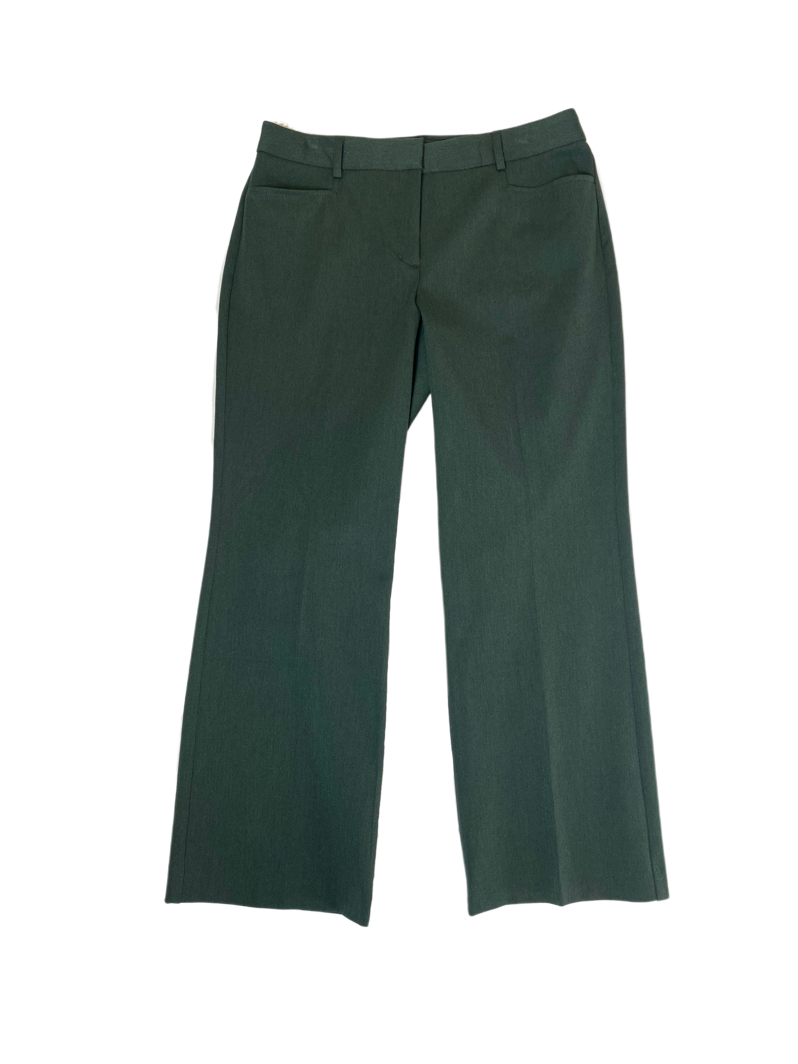 Express Editor Wide Leg Mid Rise Forest Green PantsMix up your wardrobe a bit with this great color. Give your black pants the day off and add these for a pop!