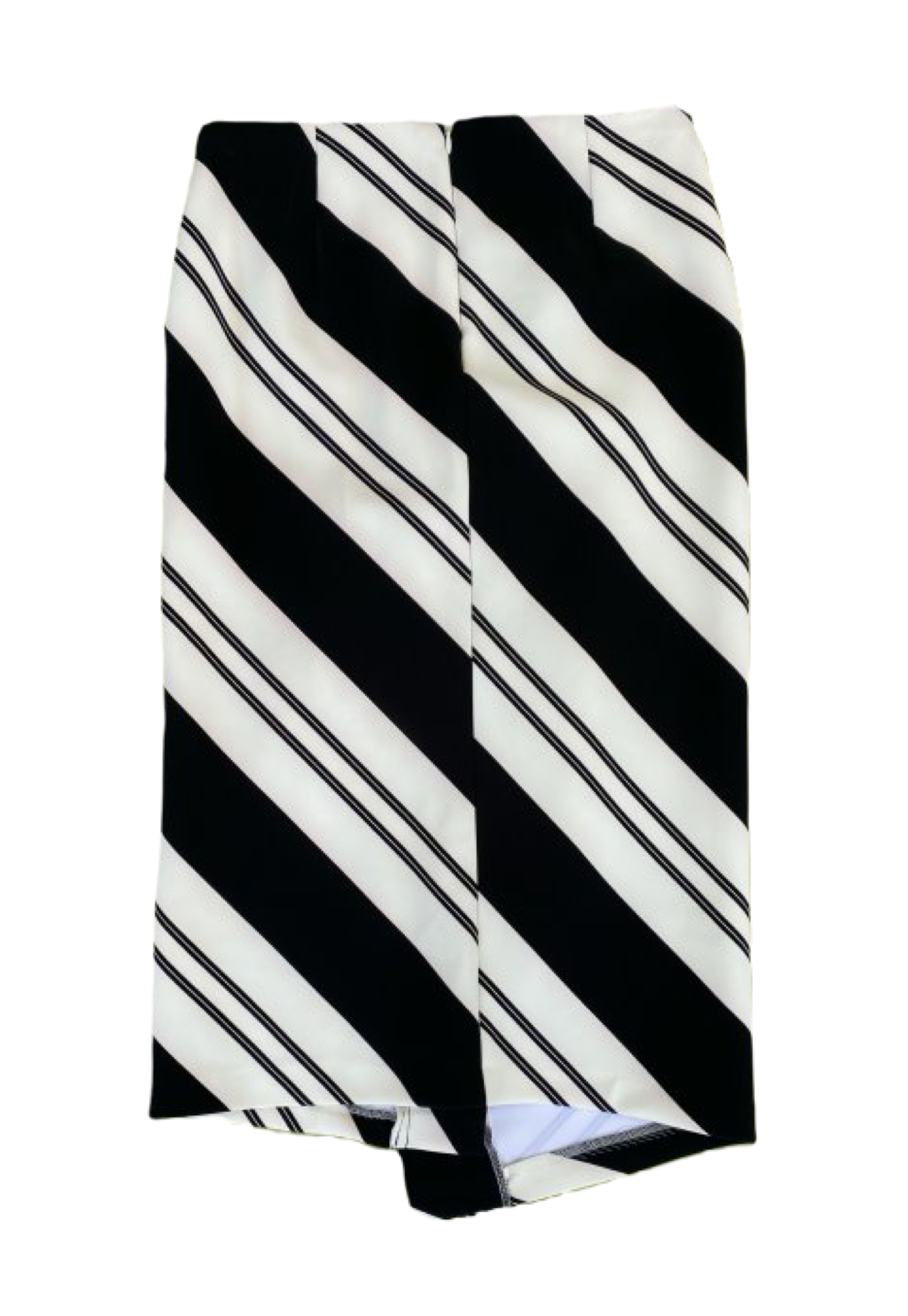 Zara Women Asymmetrical Striped Mid Length Skirt captivating fusion of