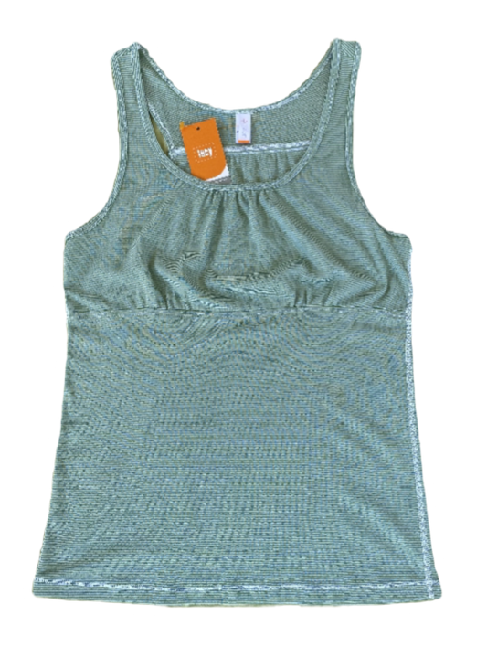 Lucy green and white striped tank top - NWT elevate your casual wardro