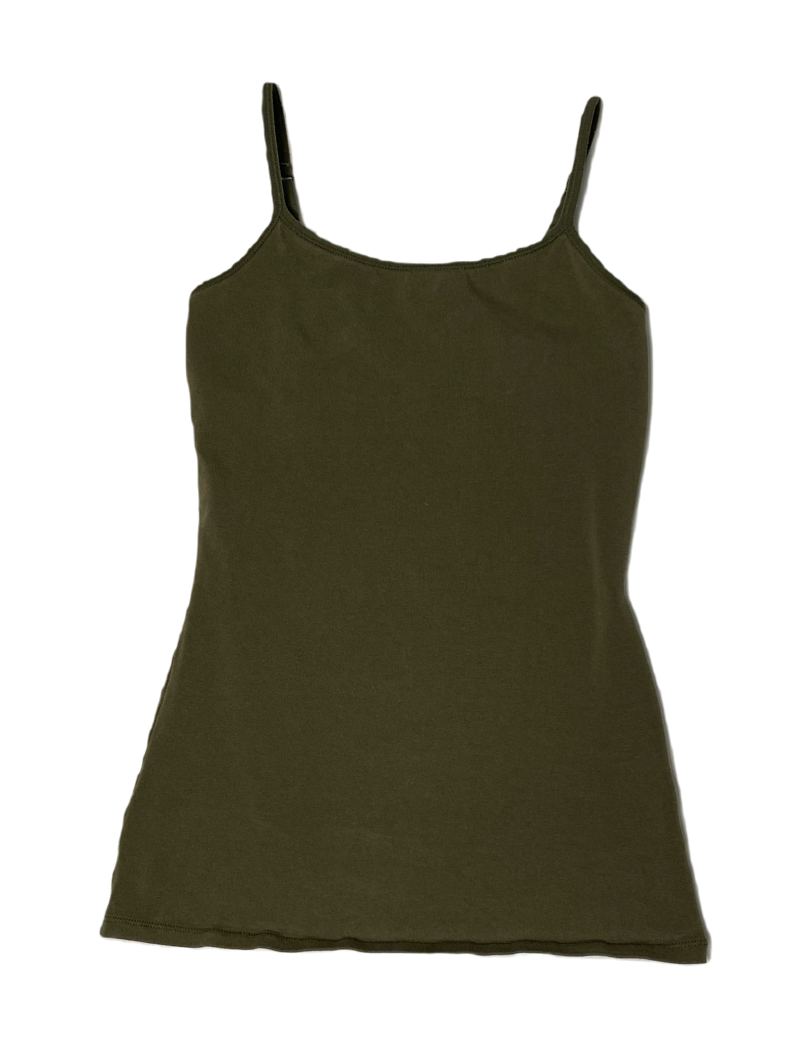 Express Best Loved Cami in Olive Green The Express Olive Green Cami will quickly become your new favorite! Made with a comfortable and stretchy cotton/spandex blend,