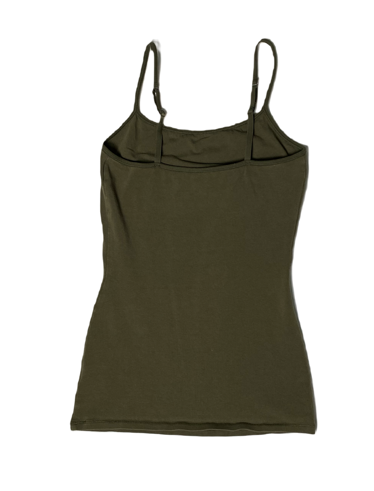 Express Best Loved Cami in Olive Green The Express Olive Green Cami will quickly become your new favorite! Made with a comfortable and stretchy cotton/spandex blend,