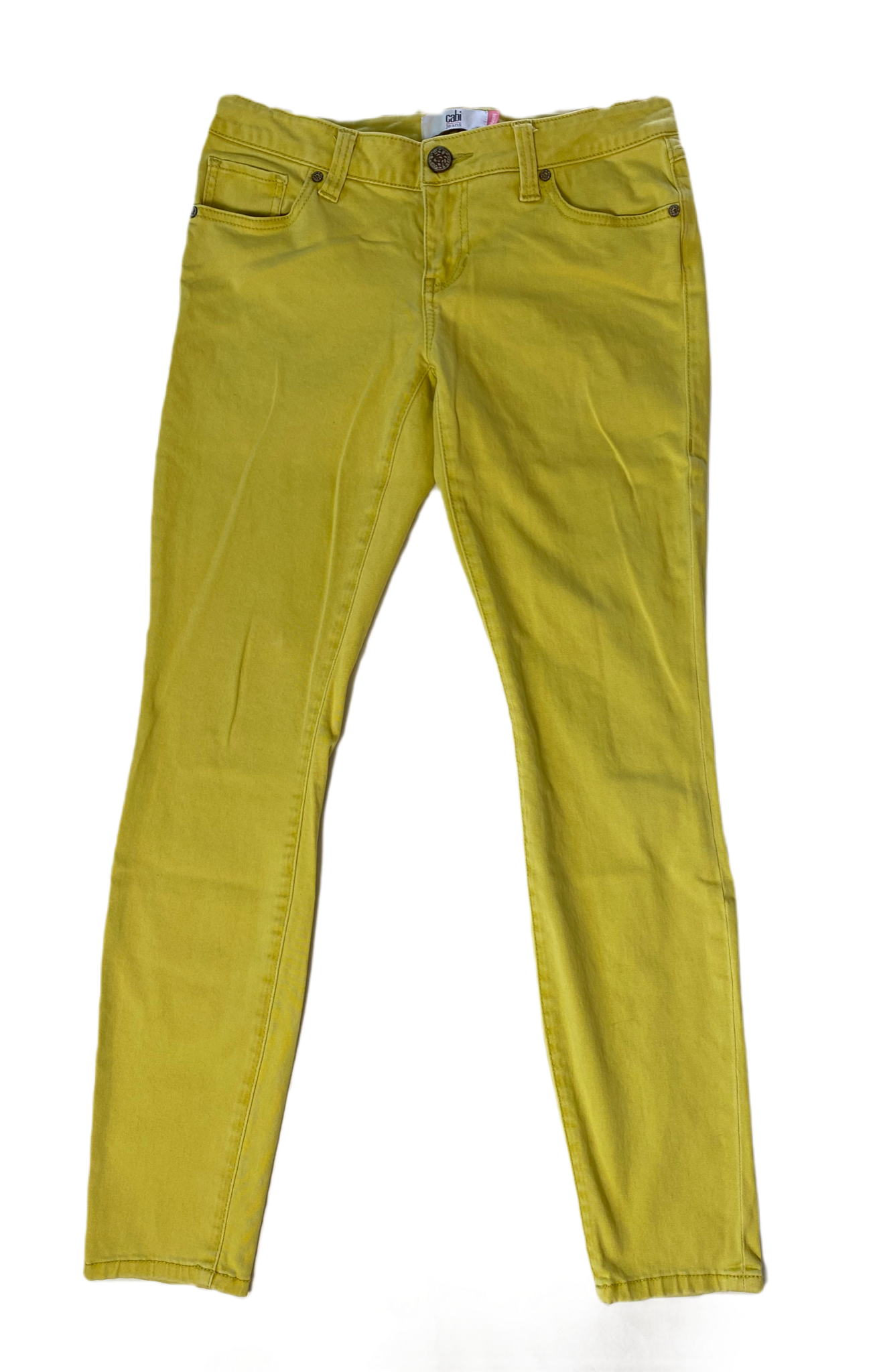 CAbi Yellow Skinny Jeans size 4Cabi Jeans skinny yellow pants.CAbi Jeans YellowPants