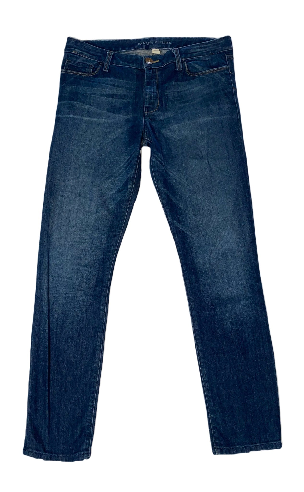 Banana Republic 5 pocket Skinny Jeans Size 30R  Medium blue with light fading, skinny 5 pocket jeans. Get the perfect fit and flattering silhouette you crave with Ba