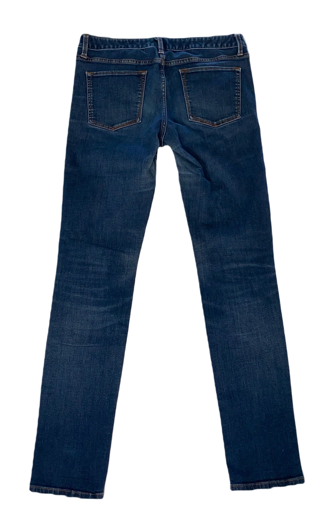 Banana Republic Faded Dark Wash Skinny Jeans  Elevate your denim game with our Banana Republic Skinny Jeans. Crafted with a faded dark wash and a size 29 fit, these 