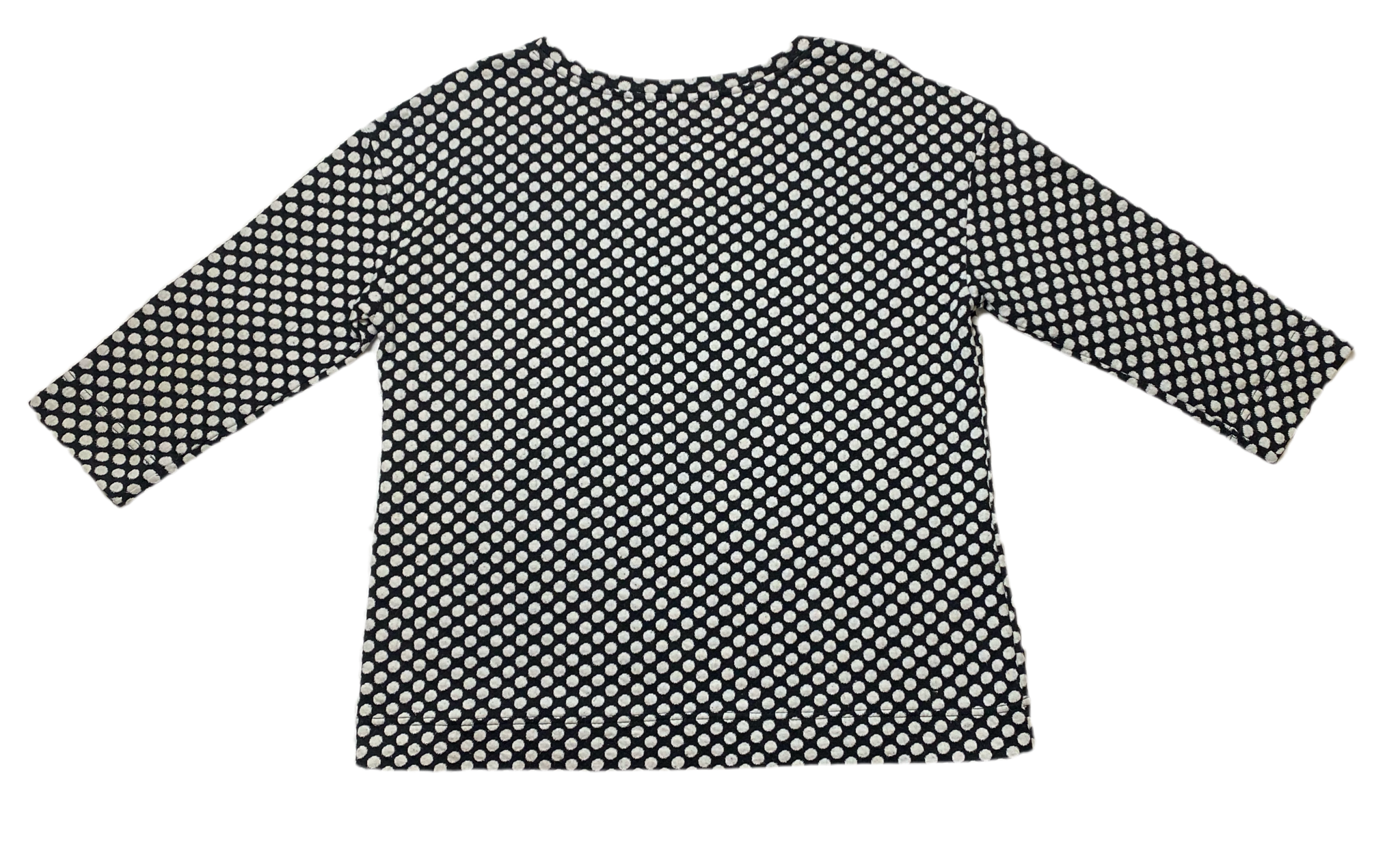 Rose + Olive Black and White Polka Dot Top Size Large Add some playful pattern to your wardrobe with the Rose + Olive Polka Dot Top. The black and white design is co