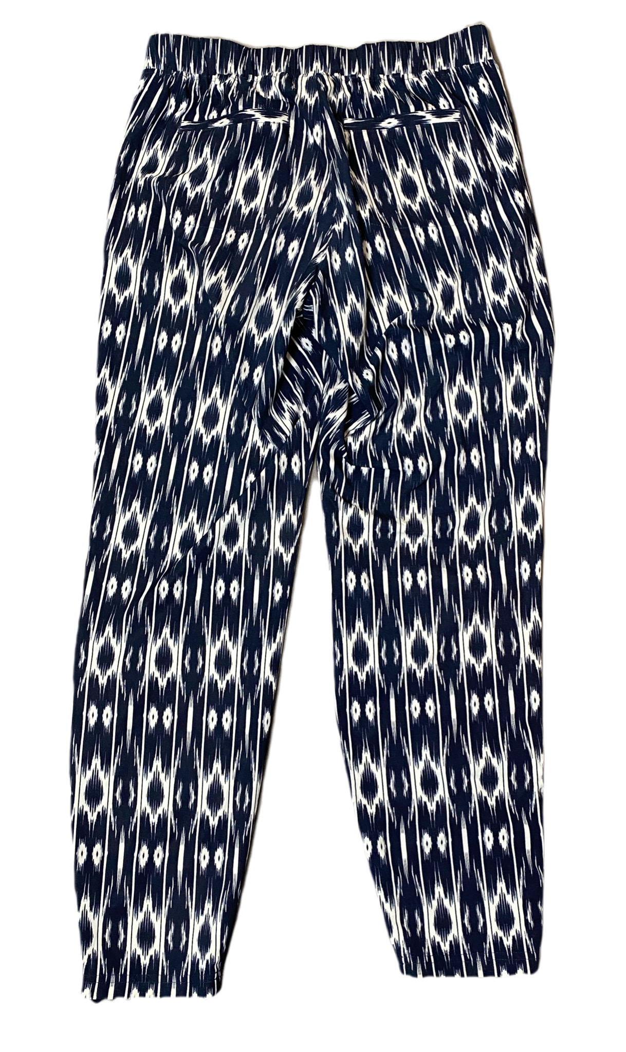 Athleta Printed Elastic Waist Pants Size 2 Elevate your active wardrobe with Athleta Printed Pants! Featuring a touch of Spandex, these pants offer a comfortable and