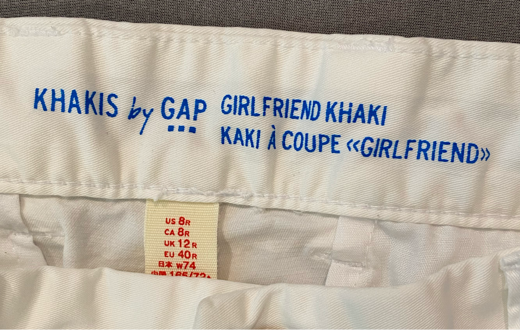 GAPGAP girlfriend white khakis.
What is better than a great pair of white khakis for summer? White khakis paired with a denim jacket all at a great price!!PantsGAP Girlfriend White KhakisGAP Girlfriend White Khakis