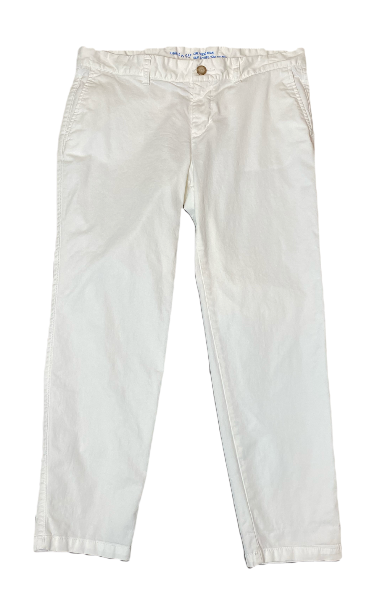 GAPGAP girlfriend white khakis.
What is better than a great pair of white khakis for summer? White khakis paired with a denim jacket all at a great price!!PantsGAP Girlfriend White KhakisGAP Girlfriend White Khakis