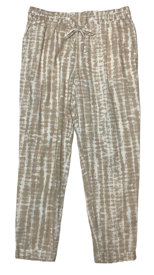 Old Navy Drawstring Waist Print Pant Tan and cream print elastic/drawstring waist pant with pockets....New With Tags!!