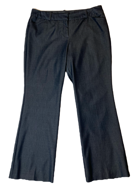 Worthington Dark Denim Look PantModern Fit dark denim look dress pant with pockets.
Wear these to work then add some heels and fun jewelry for a night out.