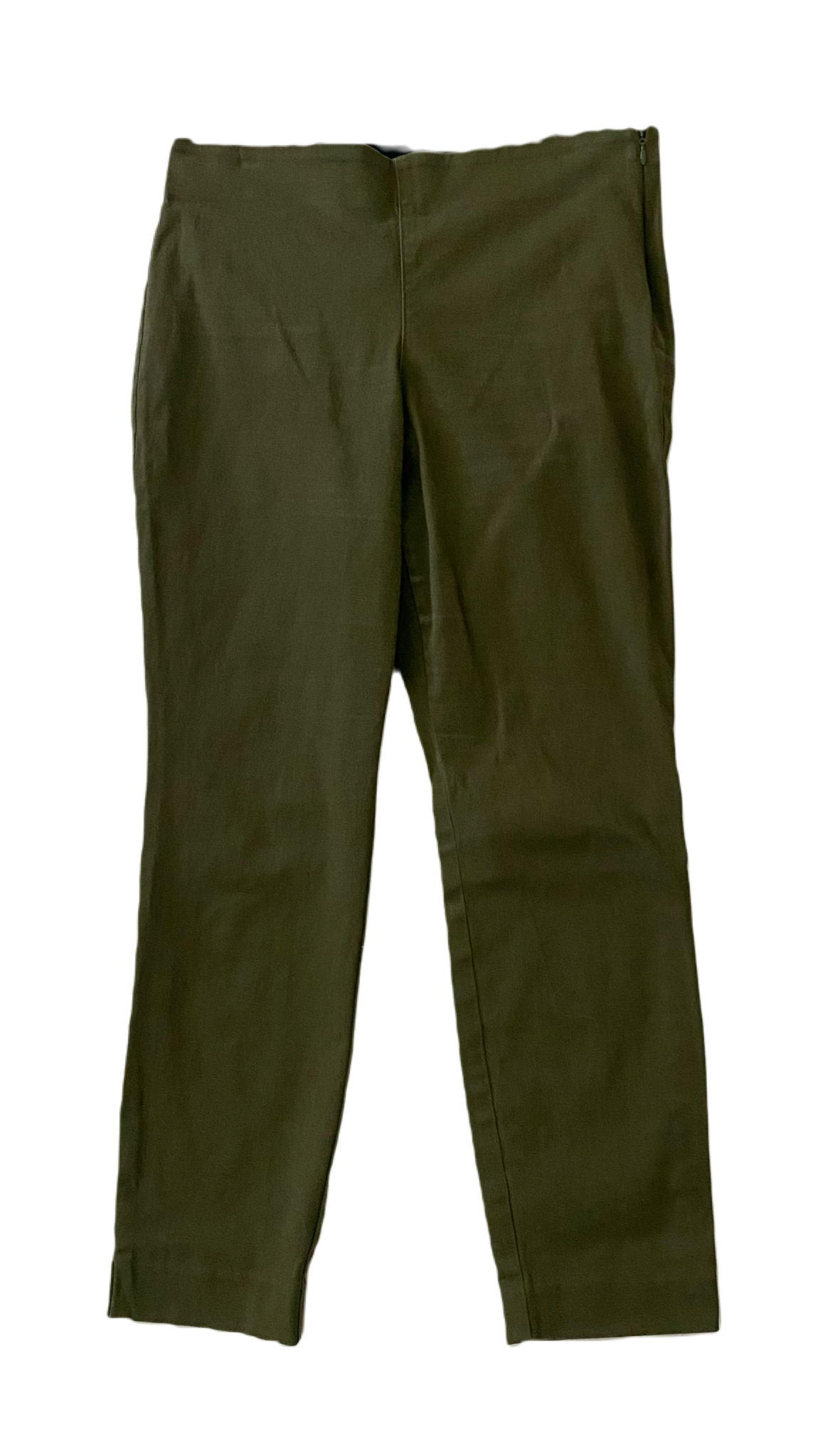 Old Navy Olive Green Side Zip Pants Size 10  The Old Navy Olive Green Side Zip Pants in size 10 are a must-have addition to your wardrobe. With a convenient side zip