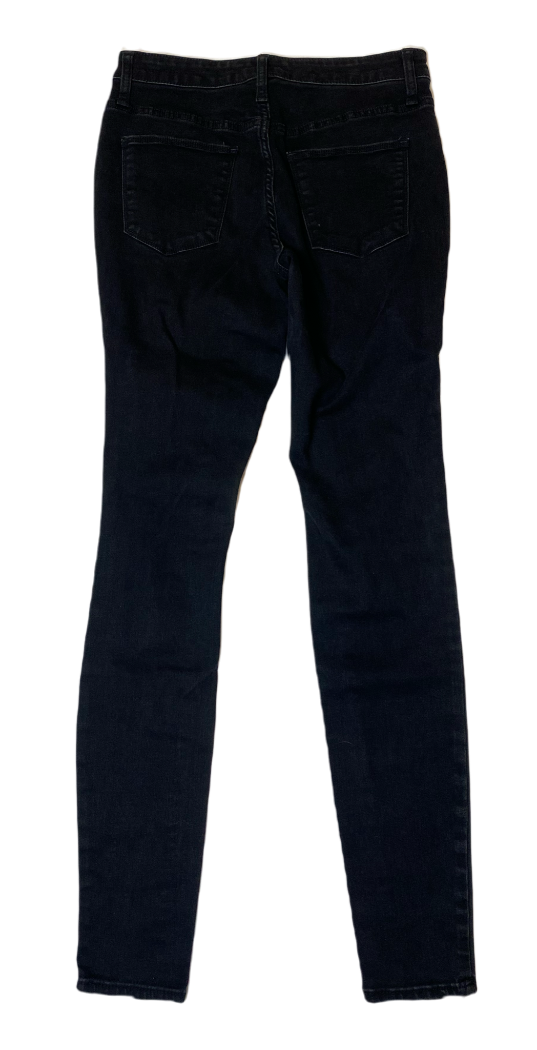 Universal Thread Distressed Jeans Distressed black denim jeans with pockets.