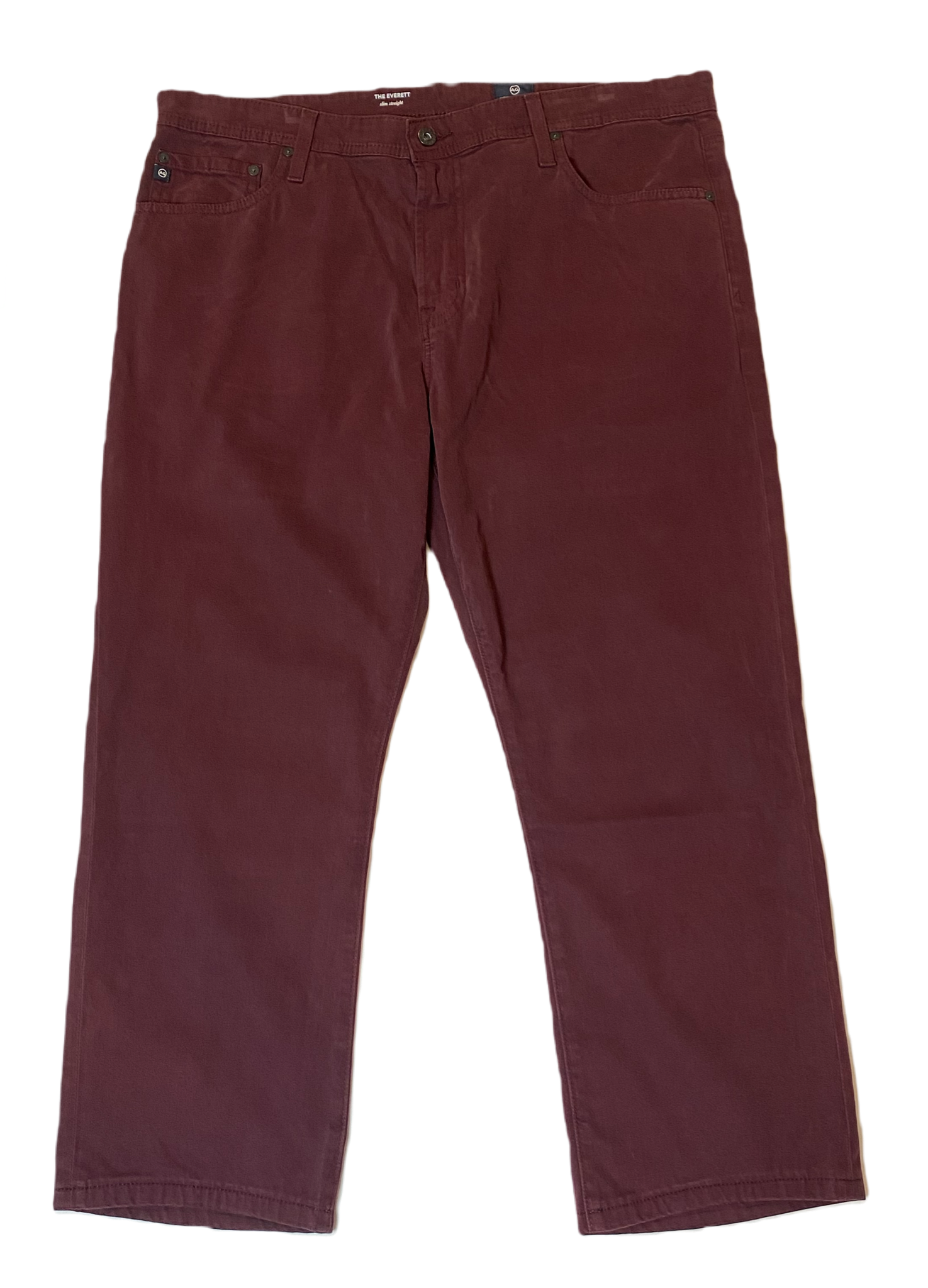 AG Adriano Goldschmied Burgundy Jeans Unleash your unique style with AG Adriano Goldschmied Burgundy Jeans. These straight leg jeans feature a 5 pocket style and are