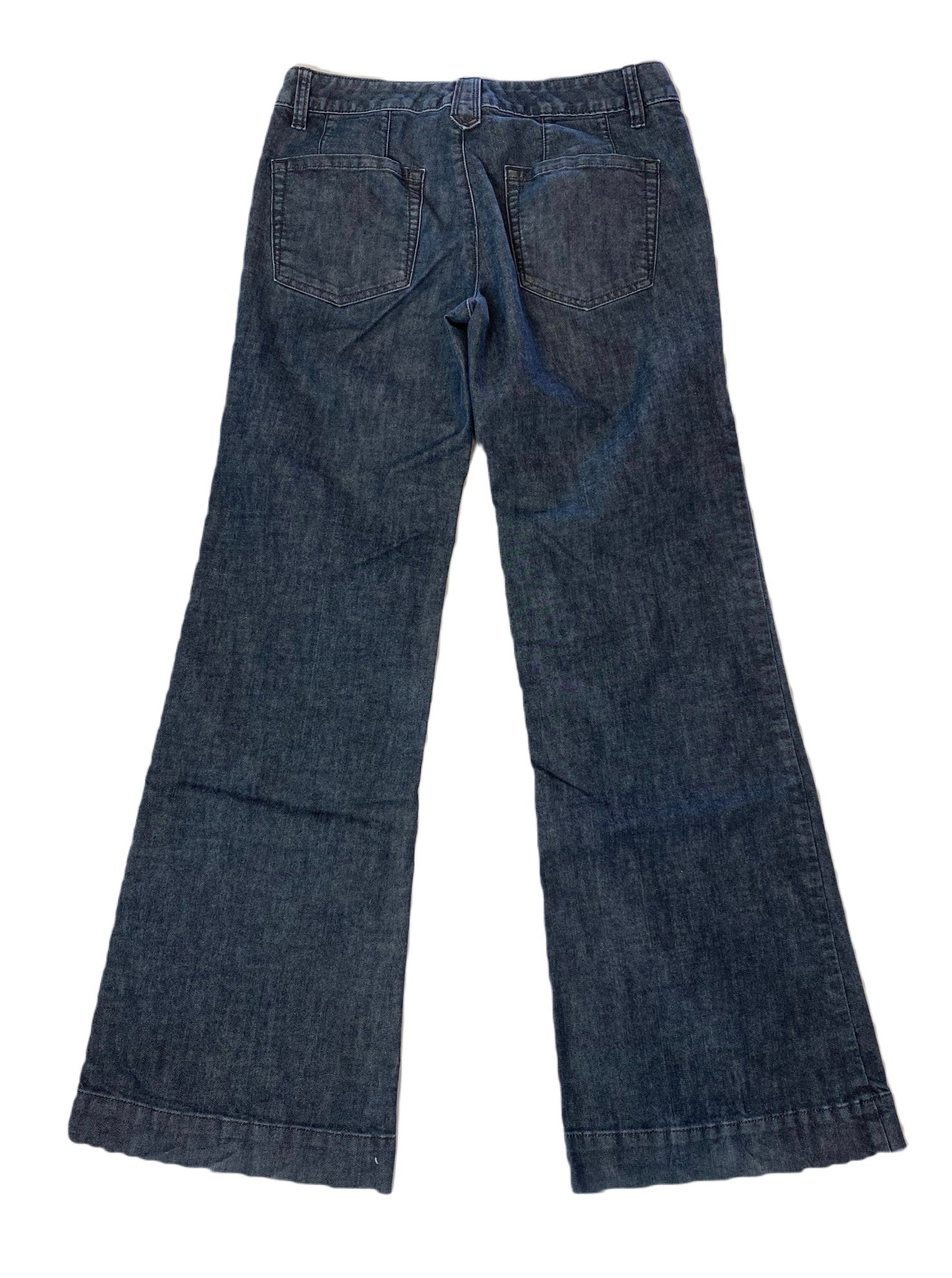 GAP Wide Leg Stretch Dark Denim JeansGAP wide leg jeans with front flap pockets. Dark blue stretch denim.GAP Wide Leg Stretch Dark Denim JeansJeans