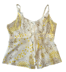 Free People Linen Button-down Strappy TankSuch a great tank!  It has it all - ruffles, buttons, and adjustable straps! Plus, a cute floral print!