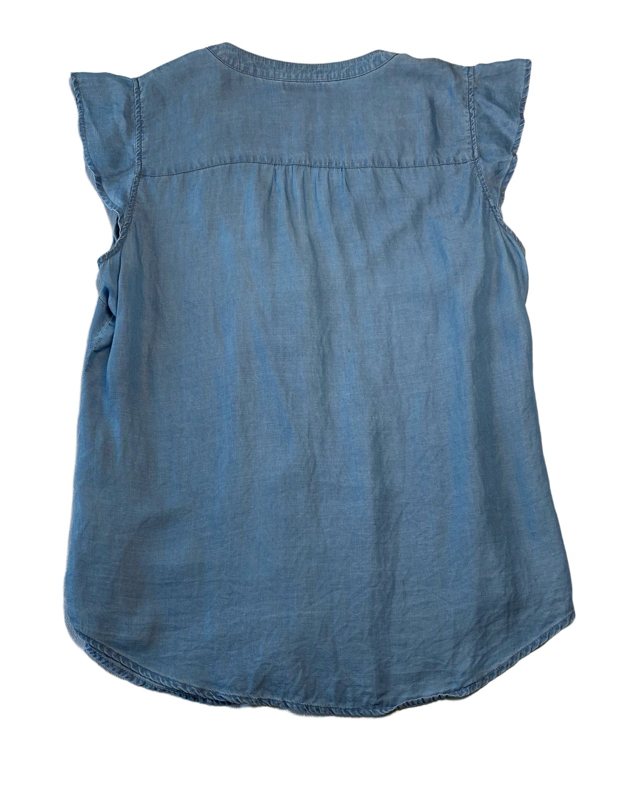 Maison Jules Chambray Flutter sleeve topSuch a cute style for a day out!