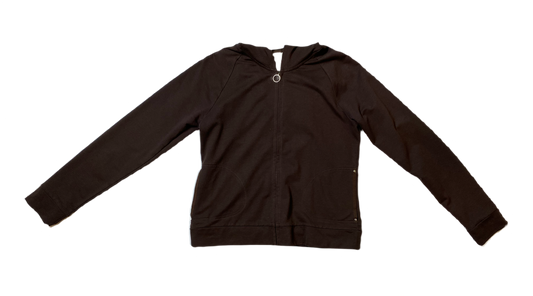 Ann Taylor Loft Brown Hoodie Size Small Get cozy and stylish with the Ann Taylor Loft Brown Hoodie! Made with a zip front and pockets for convenience, this hoodie fr
