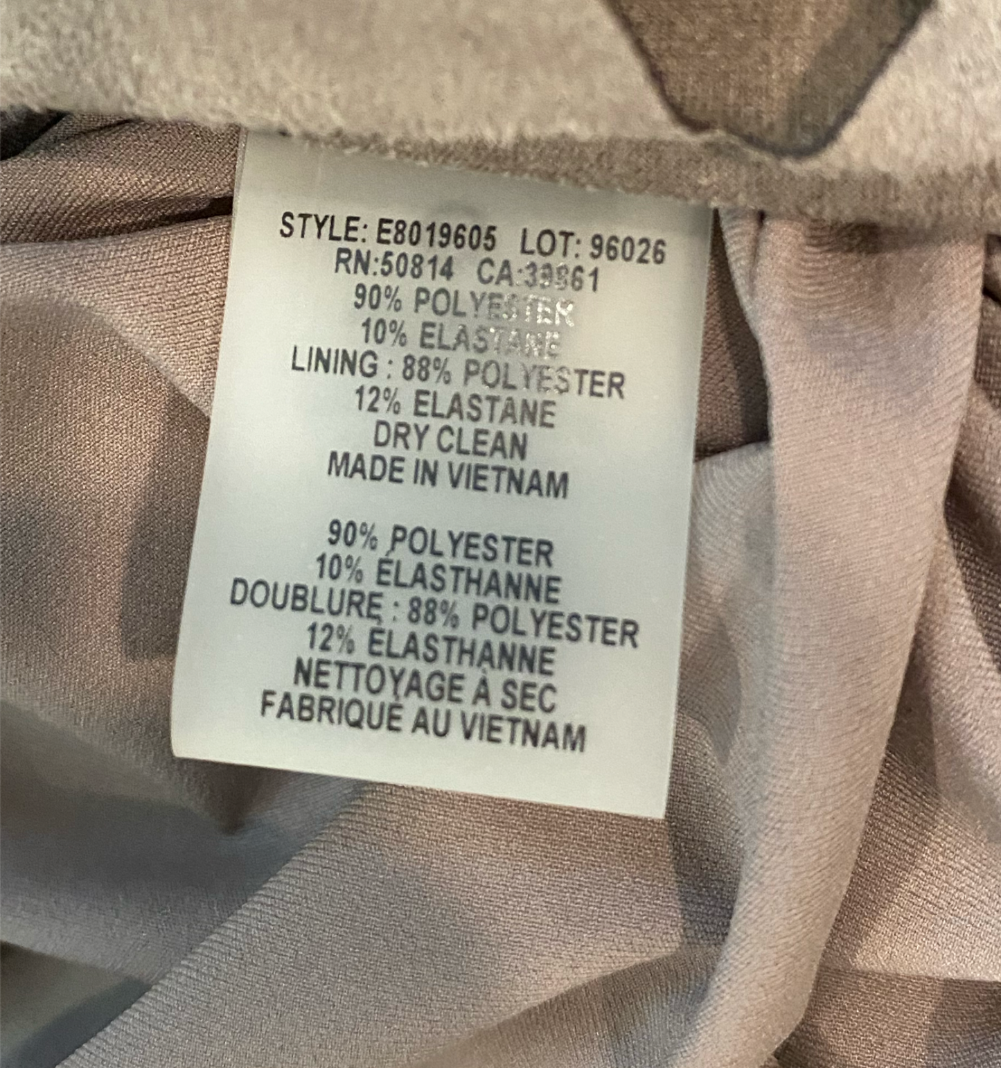 Elie Tahari Tan Sleeveless Dress with Cut-outs Along Hemline botton po