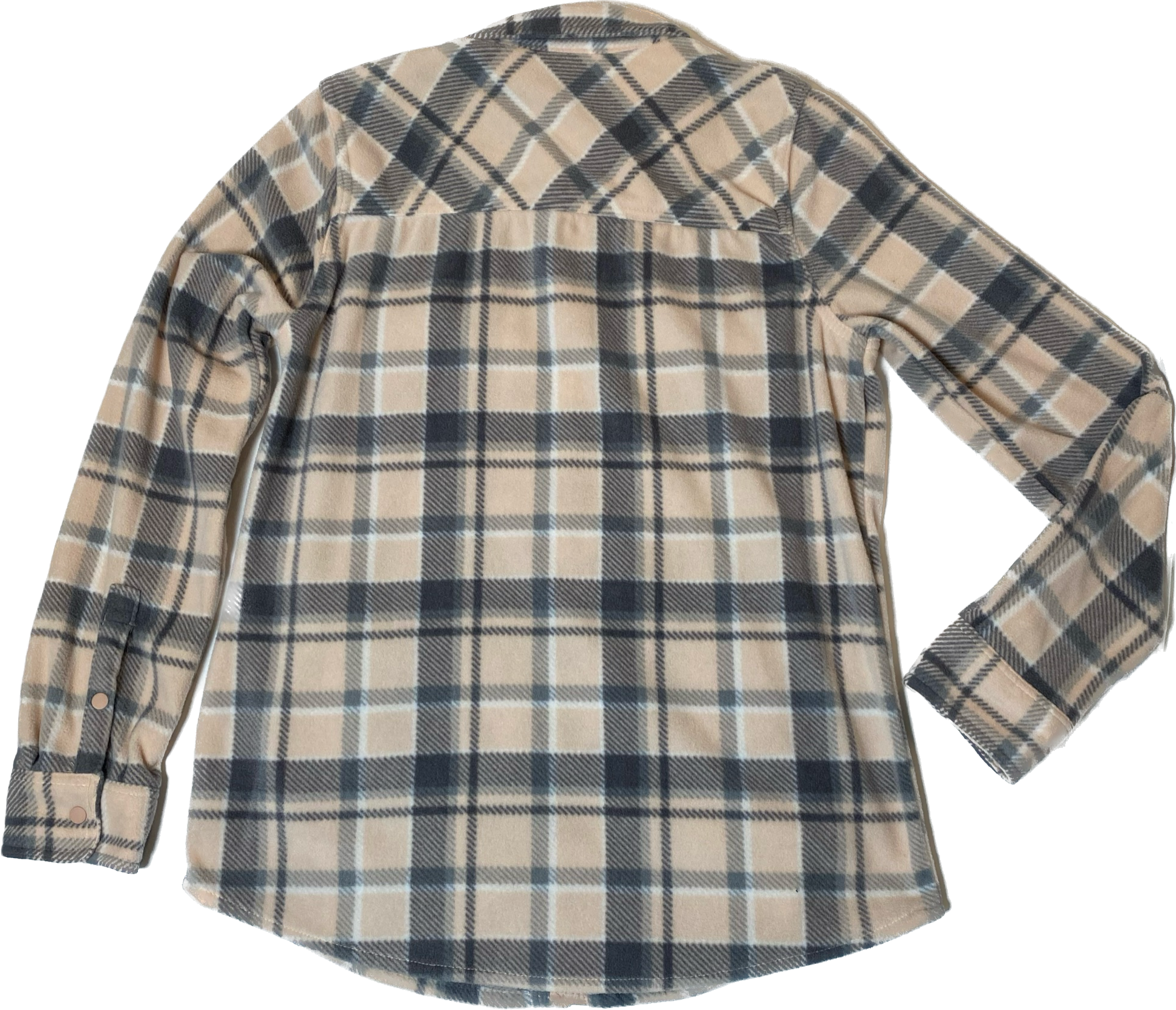 O'Neill Fleece Snap Front Plaid Jacket Stay cozy and stylish with the O'Neill Fleece Snap Front Plaid Jacket! Made by O'Neill, this jacket features a peach, grey, an