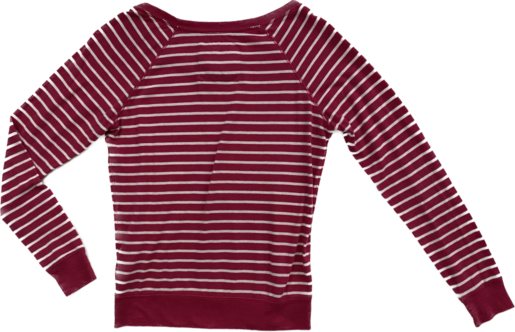 Abercrombie & Fitch Fuchsia and White Stripe ShirtLong sleeve fuchsia and white striped pullover shirt.
Add a pop of color to your closet this Fall with this great pullover! 