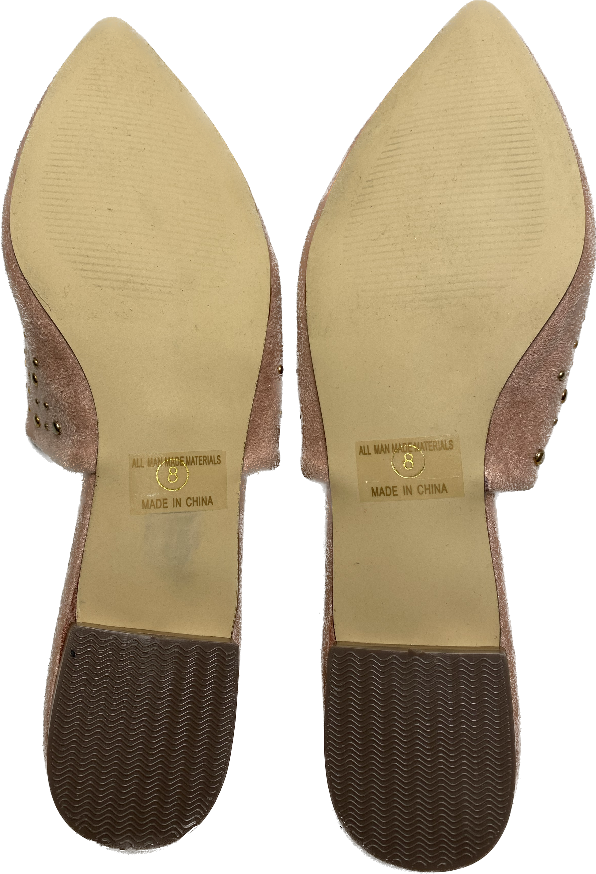 Bonnibel Blush Suede Mules with Rose Color StudsSuch a beautiful shoe! Perfect for that Fall day that is still a bit warm.
Wear this mule as a neutral with any color! 