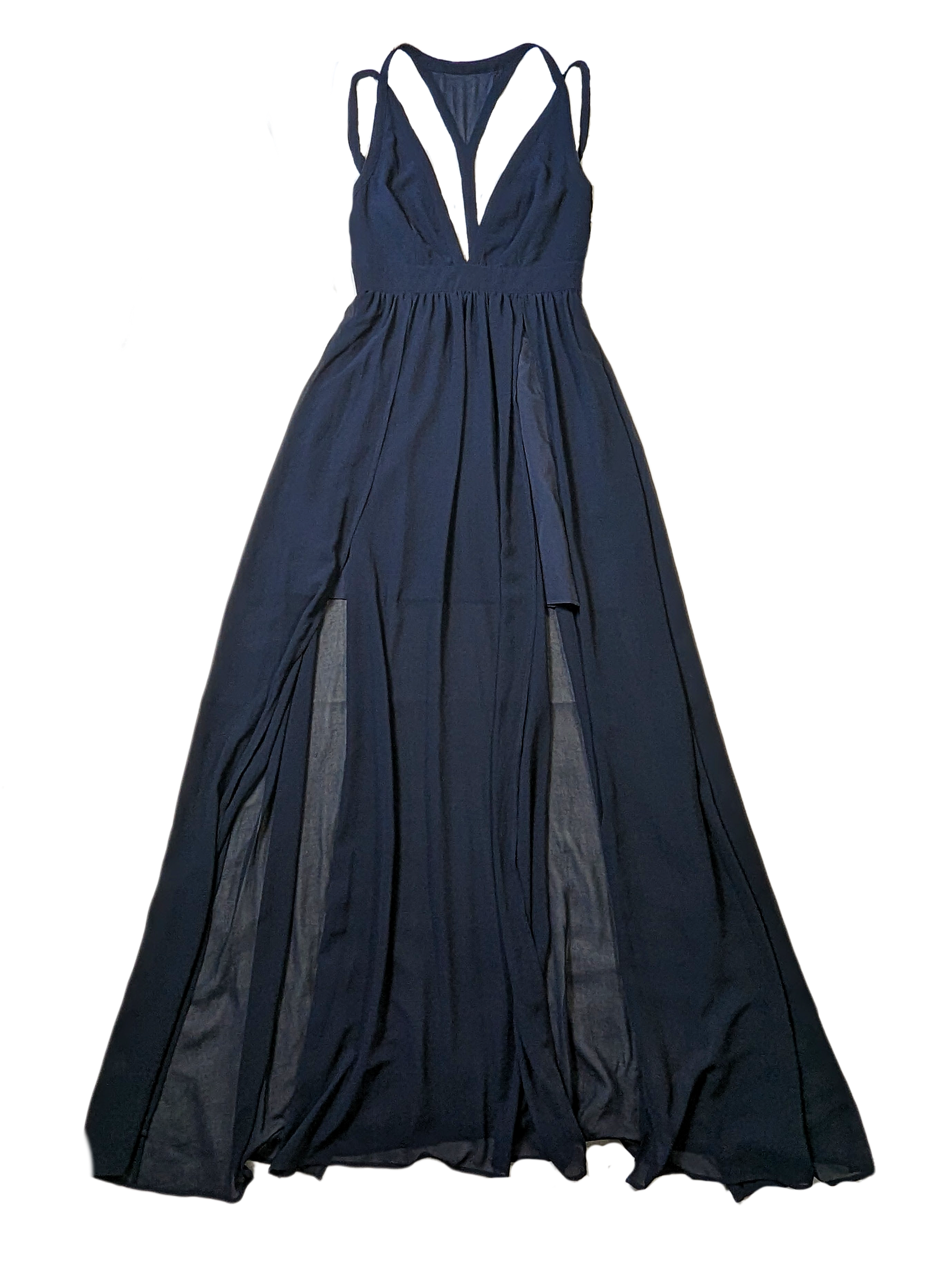 Keepsake The Label Navy Strappy DressPerfect dress for a night out, or a festive night in!  Gorgeous Navy with on-trend styling, with a dual split skirt and strappy back!  You will feel gorgeous in thisLabel Navy Strappy DressDresses