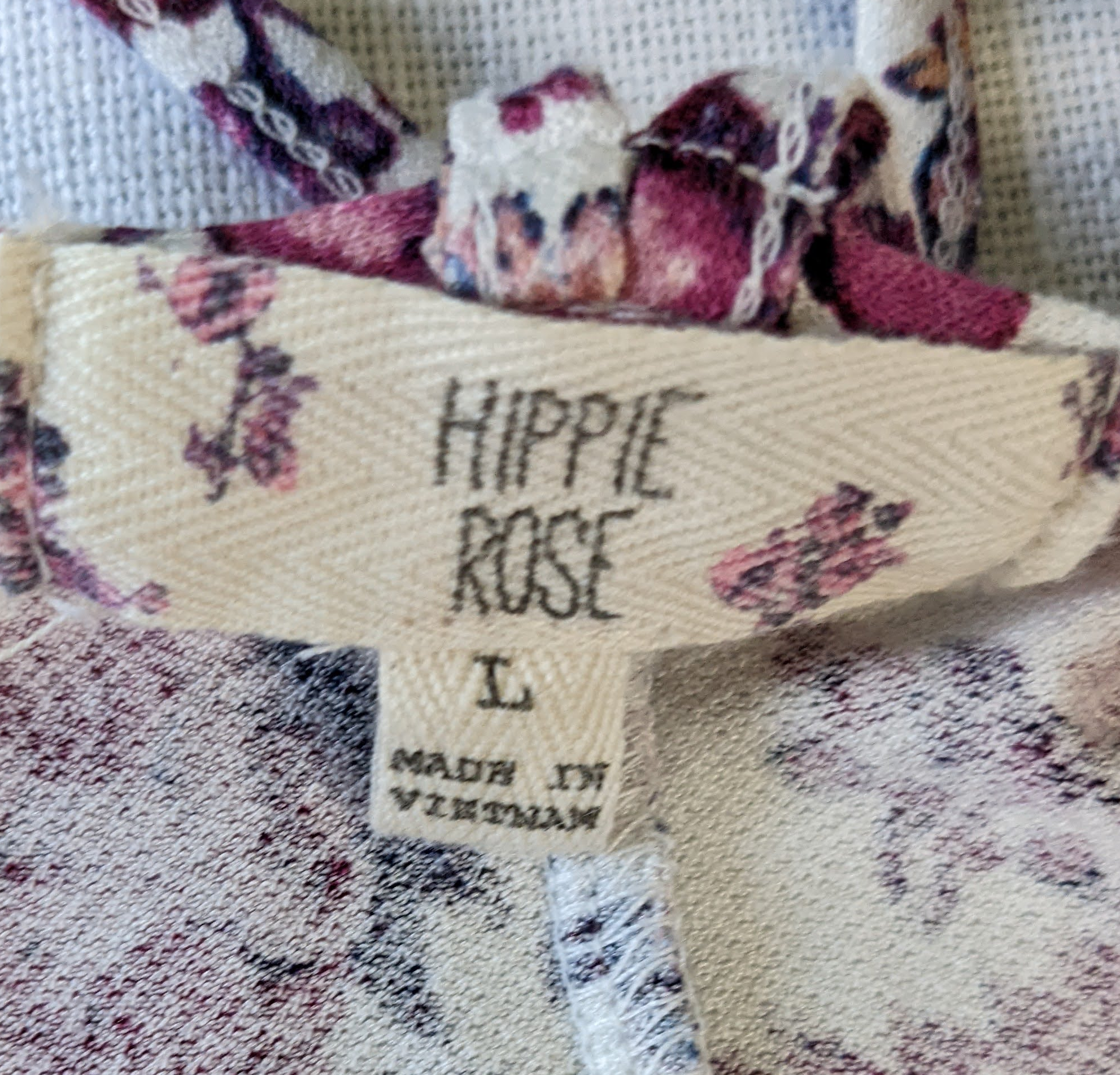 Hippie Rose Strappy Tank Top with Pink Floral Print Cute and Comfy!  And perfect for a day at the beach, or the park!