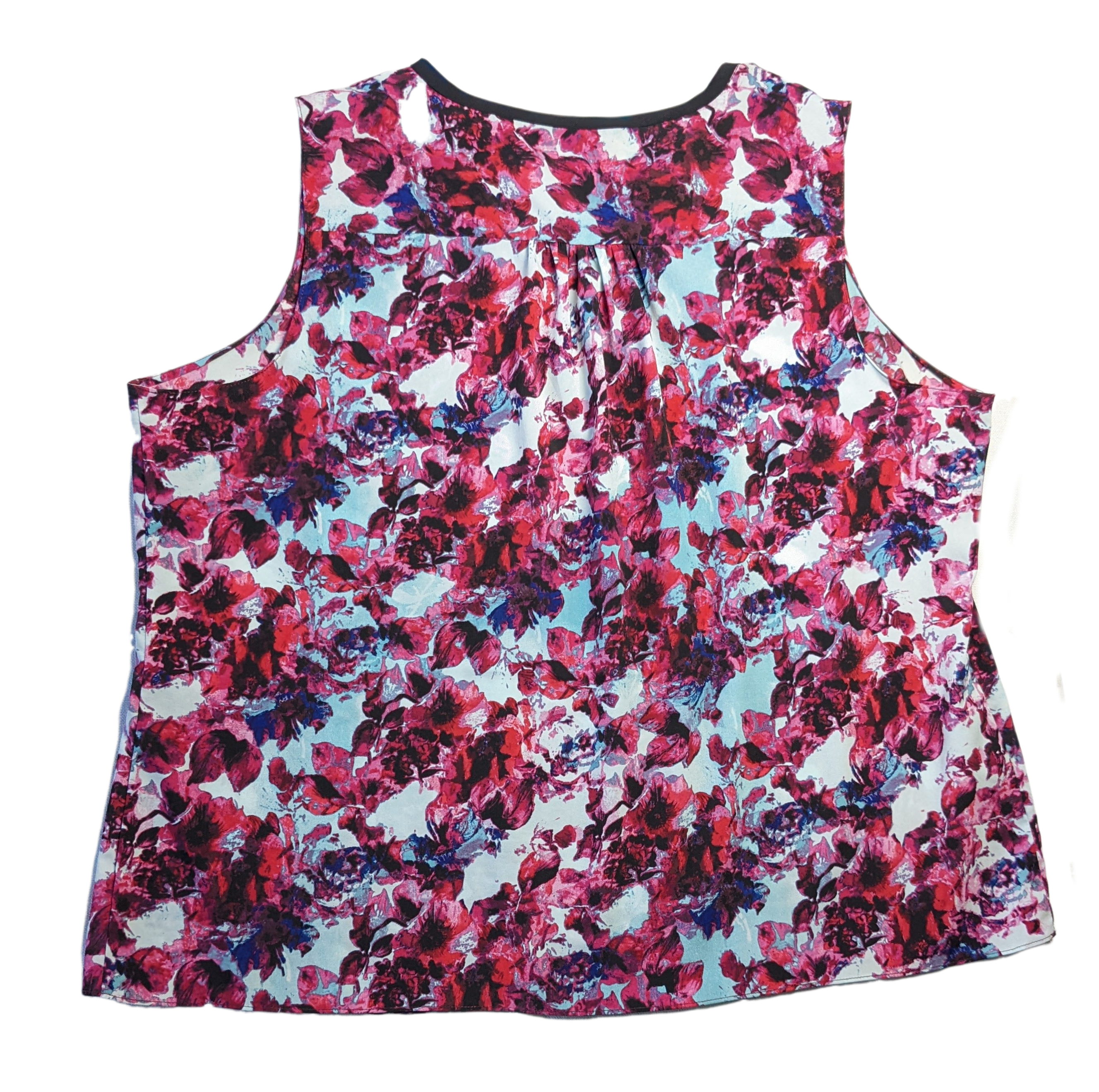 Ellen Tracy Sleeveless Printed TopThe colors in this top are gorgeous!  And they will go with so many things.  Dress it up or down, you are good to go!