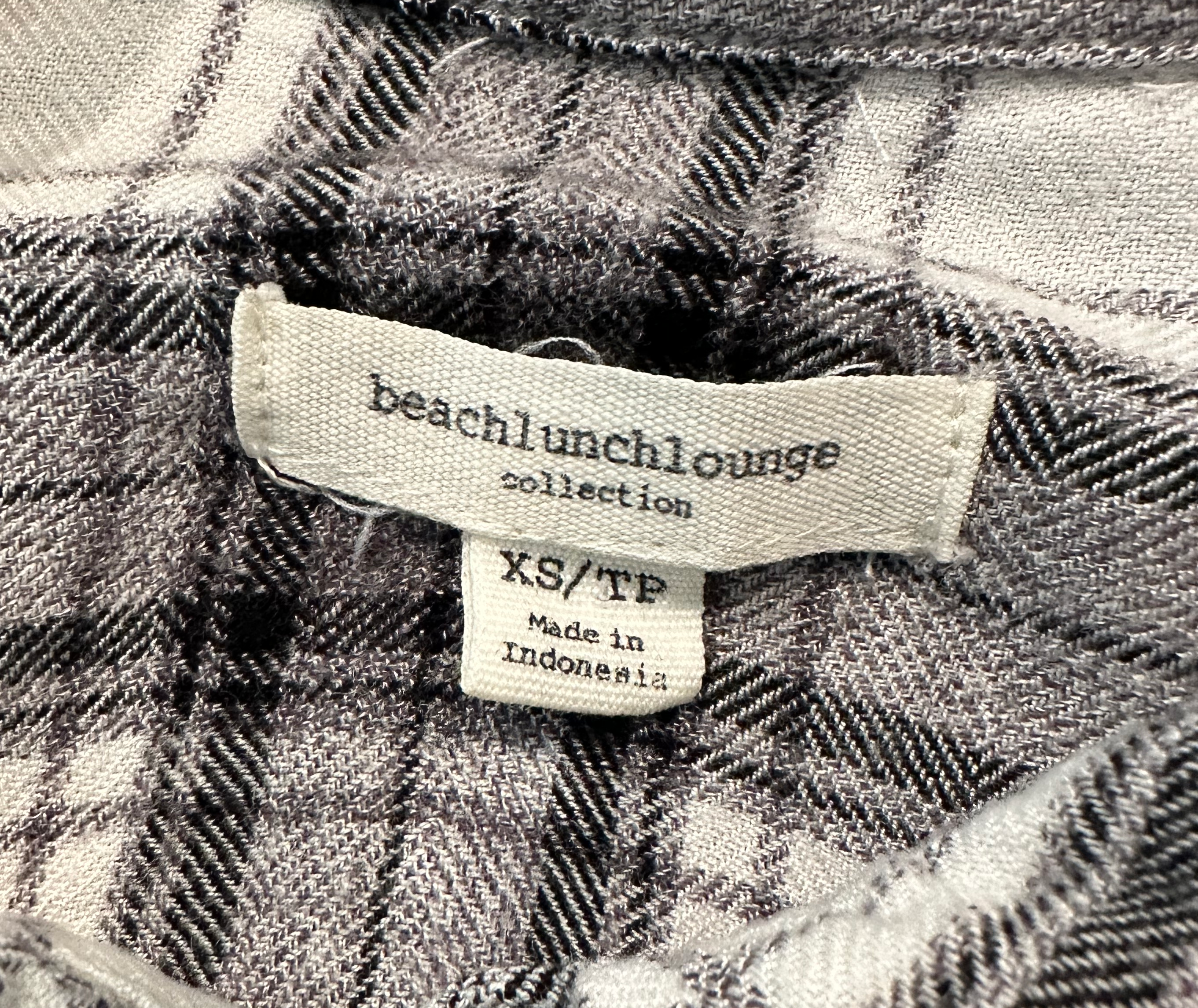 Beach Lunch Lounge Black and White Plaid ShirtThis super soft plaid shirt can be worn with jeans or nice black pants....or with comfy joggers. You pick!