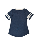 Yidarton Blue V neck  Short Sleeve T Shirt with White TrimRock a casual yet stylish look with this Yidarton V-neck T-shirt! Featuring a vibrant blue color and chic white trim, it's perfect for any day of the week. Made with