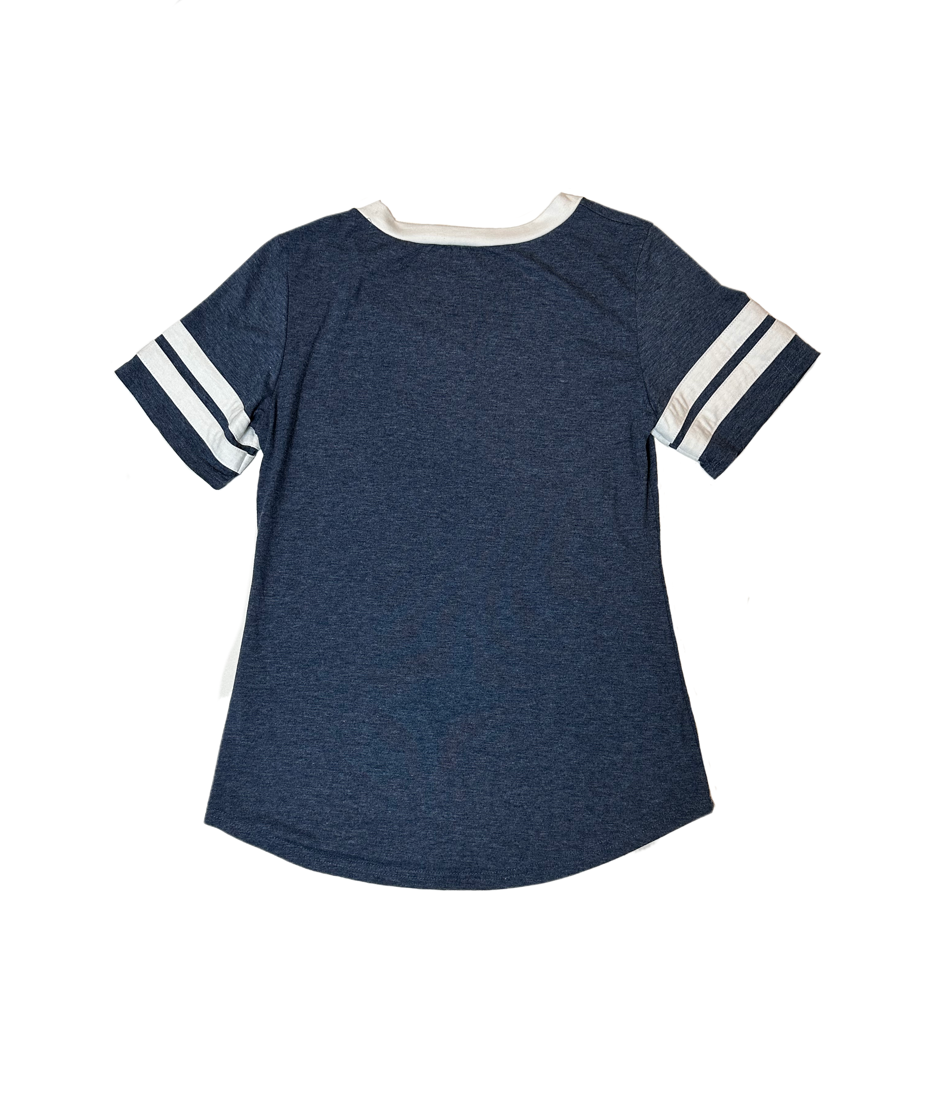 Yidarton Blue V neck  Short Sleeve T Shirt with White TrimRock a casual yet stylish look with this Yidarton V-neck T-shirt! Featuring a vibrant blue color and chic white trim, it's perfect for any day of the week. Made with