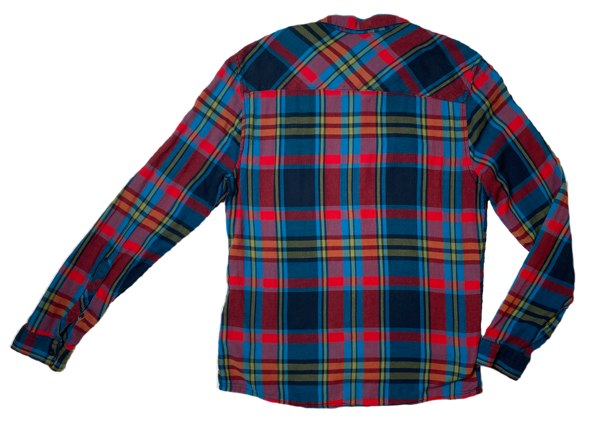 Divided Bright Color Plaid Shirt Beautiful multi colored plaid shirt with front pockets. Brighten up your Fall wardrobe with this great shirt! You can't go wrong wit