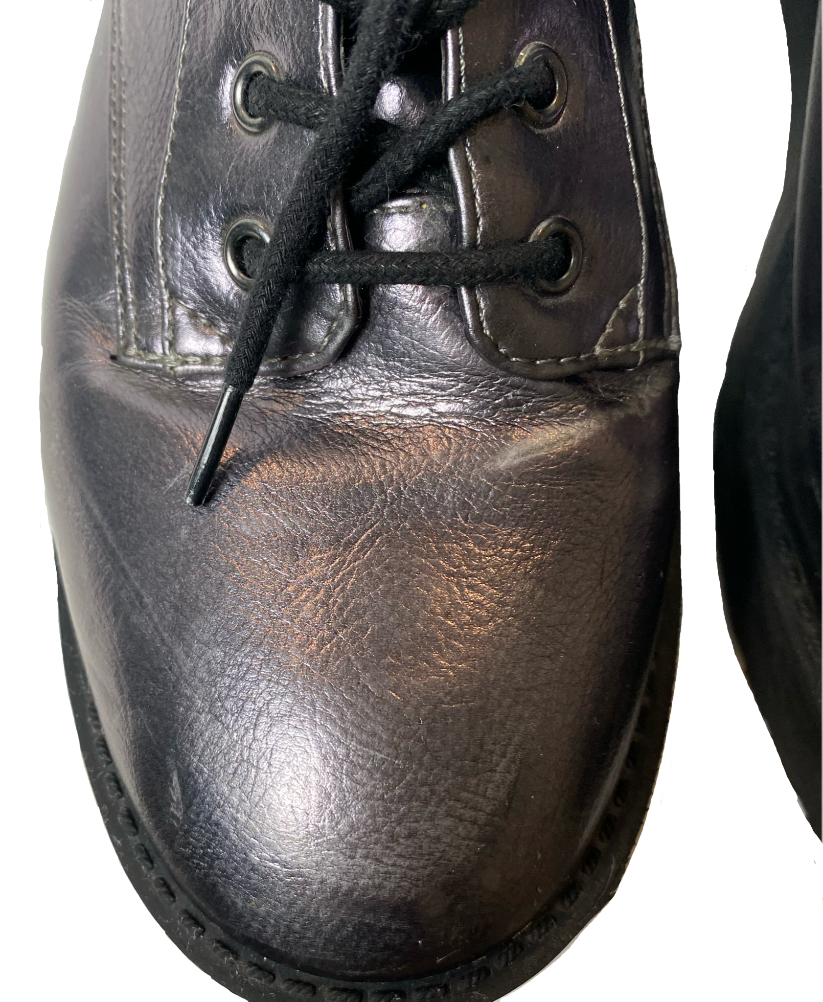 Divided Pewter Metallic Lace Up Combat BootReally fun and comfy boots perfect for adding a little funk to your day!
 
