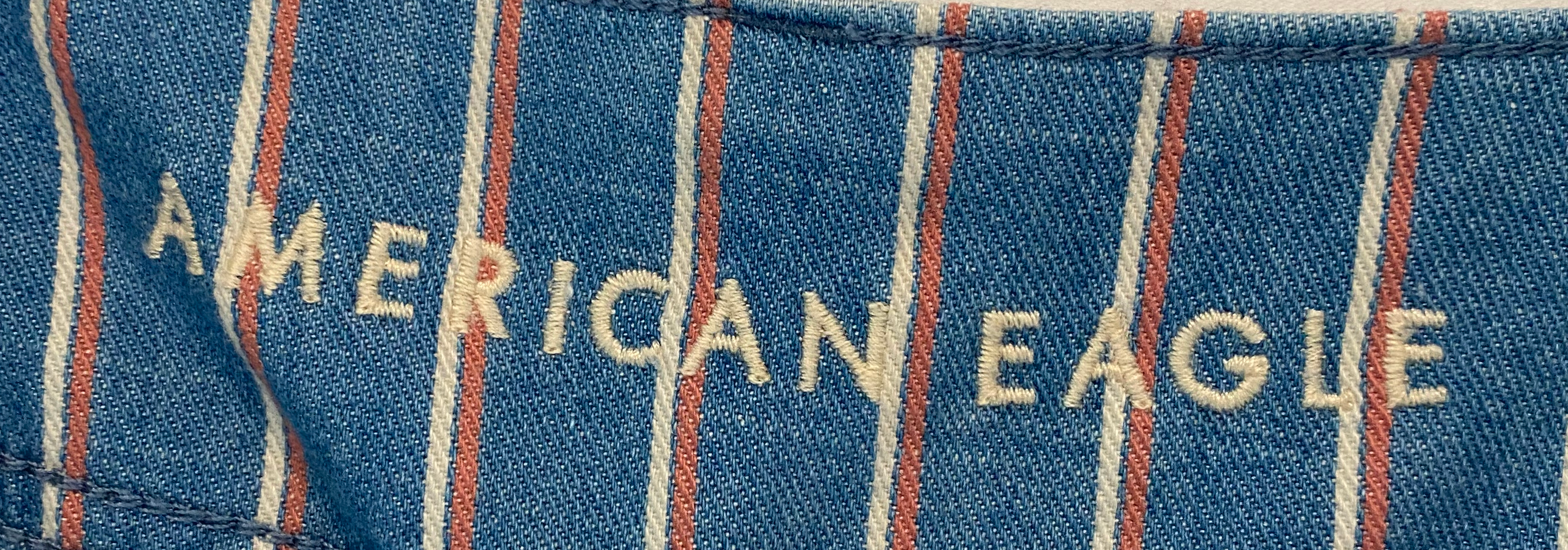 American Eagle Side Button Striped Denim Pant Love these! Such a fun and unique look. Wear with flats and a fitted top for an easy on the go look.  These will be you